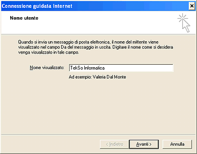 Avvio procedura guidata