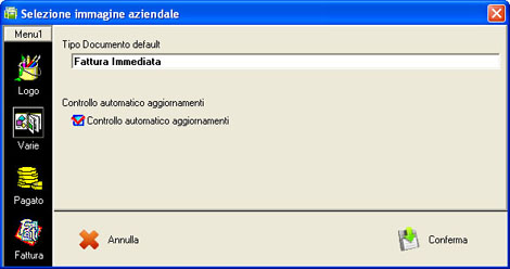 Scheda varie tipo documento