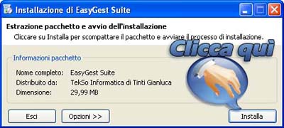 Lettura e decompressione file di installazione