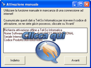 Riepilogo dati da comunicare a TekSo Informatica